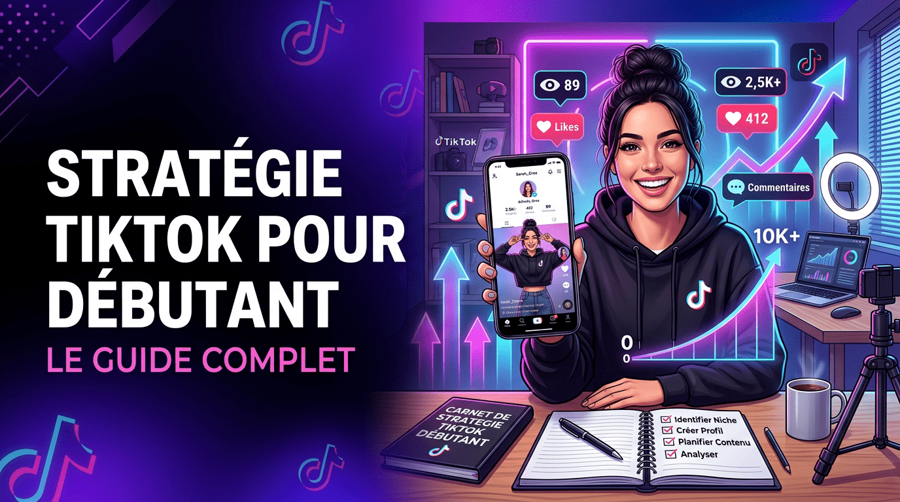 Stratégie TikTok pour débutant : le guide complet pour bien commencer et progresser