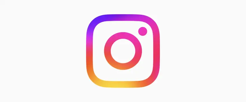 Logo officiel d’Instagram (glyphe dégradé)